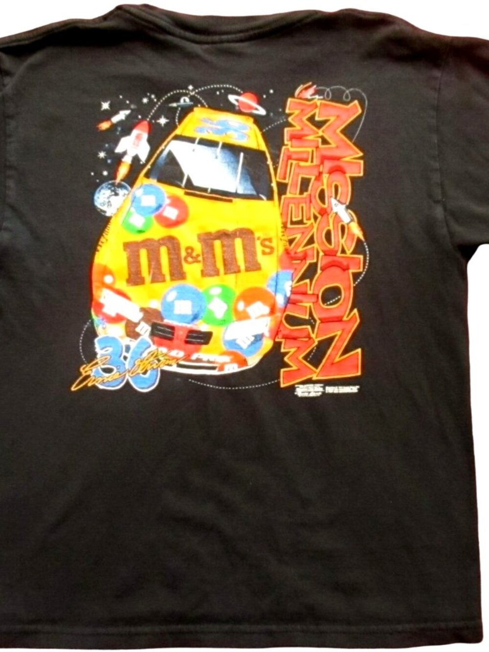 True Vintage Women's T-shirt XS S Winston Cup 1990s Ernie Irvin #36 M&M's 1998